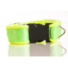 Halsband neon aus Gurtband, gepolstert, Farbe: gelb (Polster), grün (Gurtband) Breite: 30mm