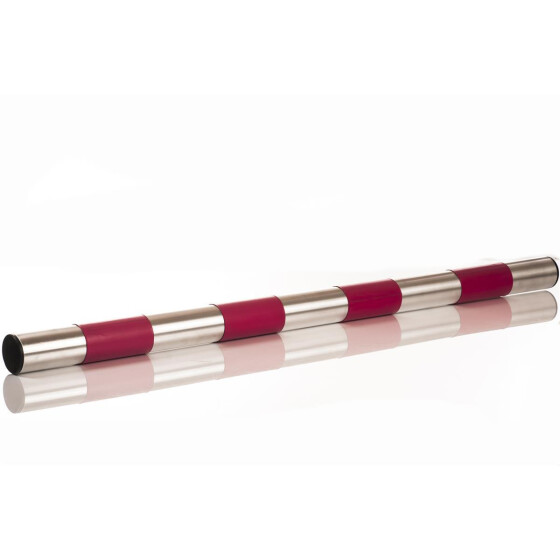 Hürdenstange für offene Obedience-Hürde, Aluminum mit Farbstreifen pink