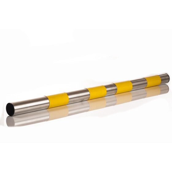 Hürdenstange für offene Obedience-Hürde, Aluminum mit Farbstreifen gelb
