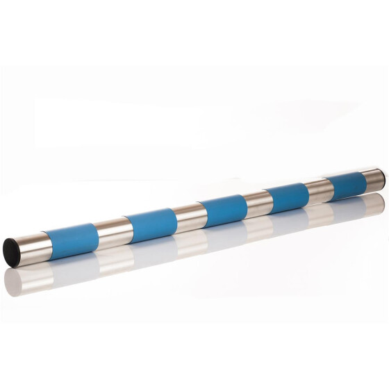 Hürdenstange für offene Obedience-Hürde, Aluminum mit Farbstreifen blau