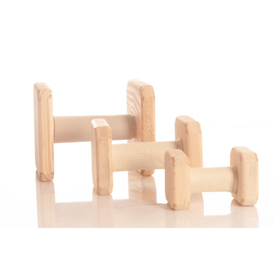 Lederüberzug für Apportel in drei Größen (ohne Apportel)