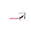 Emaille-Tasse 0,3l mit Hundesportmotiv, zweifarbig