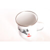 Emaille-Tasse 0,3l mit Hundesportmotiv, zweifarbig