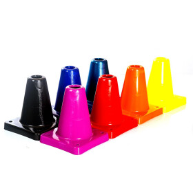 4 Stück Box-Pylone mittelschwer, offen, gerundete Kanten im Set