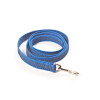 Leine, gummiert, 20mm breit,  ohne Handschlaufe, Farbe: blau, Länge: 2m