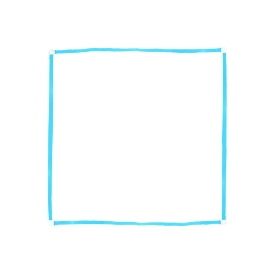 Boxband, prüfungsordnungskonform, 3x3m, 25mm breit, Farbe tuerkis