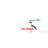 Emaille-Tasse 0,3l mit Hundesportmotiv, zweifarbig, Sportart Dogfrisbee: Rasse Malinois