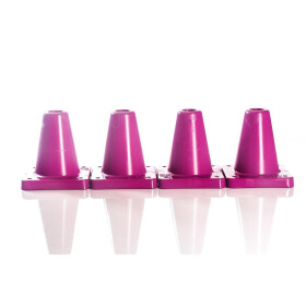 4 Stück Box-Pylone mittelschwer, offen, gerundete...