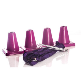 Boxset für Obedience, bestehend aus Boxband und 4 Pylonen