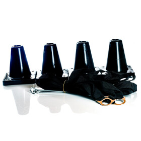 Boxset aus Boxband und 4 Pylonen, Farbe schwarz-schwarz:...