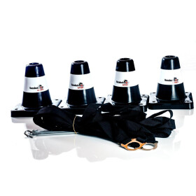 Boxset aus Boxband und 4 Pylonen, Farbe schwarz-schwarz:...