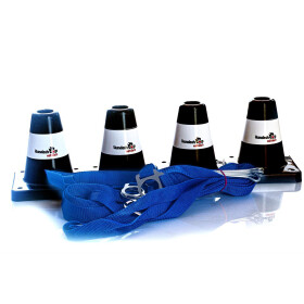 Obedience-Boxset aus Boxband und 4 schwarzen Pylonen...