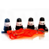 Obedience-Boxset aus Neon-Boxband und 4 schwarzen Pylonen schwarz-neonorange