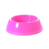 Einfacher Fressnapf aus Kunststoff für Unterwegs und auf Reisen, pink