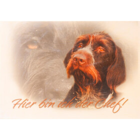 Holzschild von Hand bedruckt, A4-Format