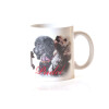 Tasse mit Rasseaufdruck Pudel, rechtshänder