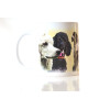 Tasse mit Rasseaufdruck Pudel, rechtshänder