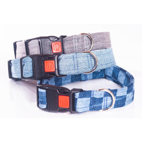 Hundehalsband Jeans in verschiedenen Designs