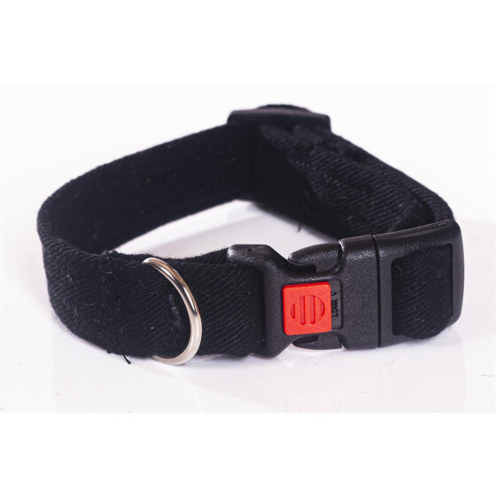 Hundehalsband Jeans in verschiedenen Designs schwarz 20mm