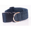 Hundehalsband Jeans in verschiedenen Designs schwarz-used/washed 50mm