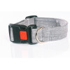 Hundehalsband Jeans in verschiedenen Designs hellgrau 30mm