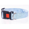 Hundehalsband Jeans in verschiedenen Designs hellblau-used/washed 40mm