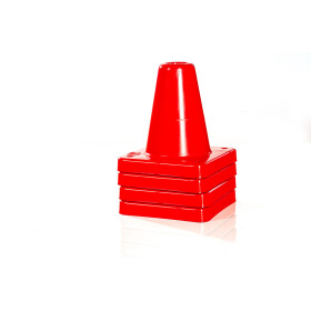 4 Stück Box-Pylone mittelschwer, offen, gerundete...