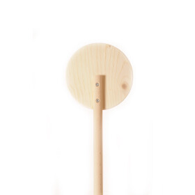 Fährtenschild aus Holz, 15cm Durchmesser