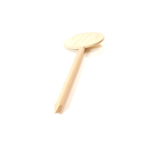 Fährtenschild aus Holz, 15cm Durchmesser