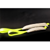 Beißwurst, Leder, schwarz o. weiß mit neon Handschlaufe in zwei Größen