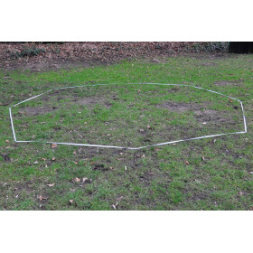 Kreisband/Kreisumrandung zum Aufspannen eines Kreises mit ca. 4m Durchmesser, Farbe: Orange