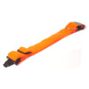 Halsband, Gurtband bezogen mit Fleece 4cm neonorange