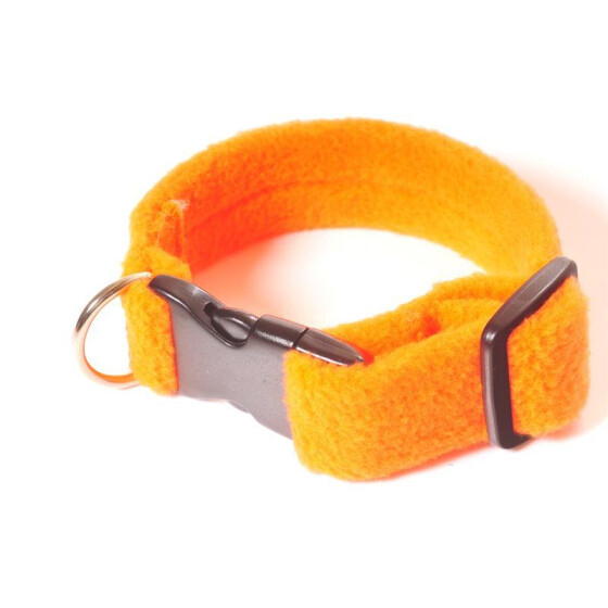 Halsband, Gurtband bezogen mit Stoff 3cm neonorange