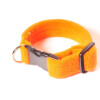 Halsband, Gurtband bezogen mit Stoff 3cm neonorange