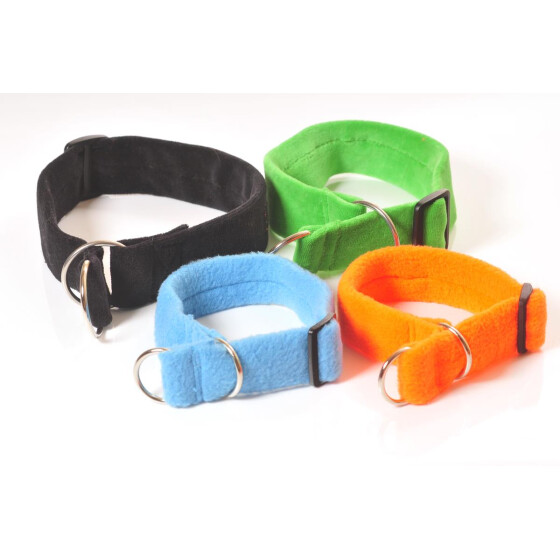 Zugstop-Halsband aus Gurtband bezogen mit Stoff