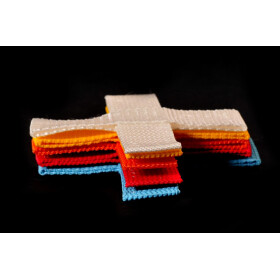 Kreuz, Target aus Gurtband ca. 10x10 cm, 25mm breit
