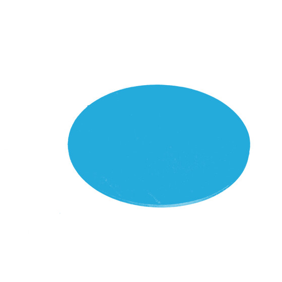 Markierscheibe, Targets aus Gummi, 8 cm Durchmesser türkis-blau