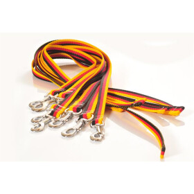 Hundeleine, schwarz-rot-gold, Deutschlandfarben, 1m, ohne...