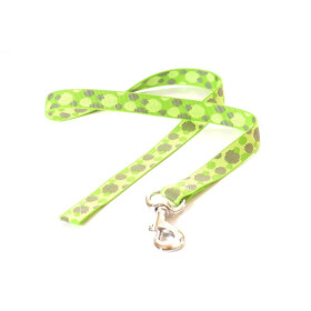 Hundeleine, ca. 1m lang, grün mit Kreisen, ohne...