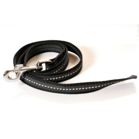 Leine, beidseitig gummiert, einseitig reflektierend