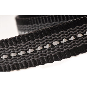 Leine, beidseitig gummiert, einseitig reflektierend