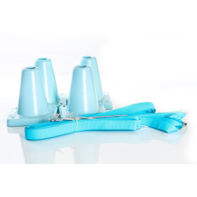 Boxset aus Boxband und 4 Pylonen, Farbe türkis,...