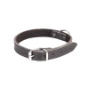 Stabiles Lederhalsband mit Filz gefüttert Breite 25 mm, Halsumfang: 37-48 cm Farbe: schwarz