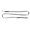 Fettlederleine mit Handschlaufe und Karabinerhaken Breite 18 mm, Gesamtlänge: 1,8 m Farbe: schwarz