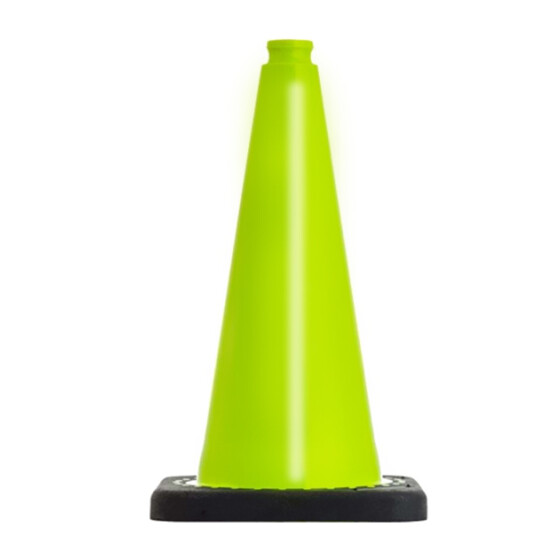 Flexible, weiche und schwere Obedience-Pylone, 50cm neongrün