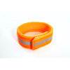 Reflektorhalsband mit Klettverschluss, neonorange, 5 cm breit, 42 cm lang
