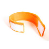 Reflektorhalsband mit Klettverschluss, neonorange, 5 cm breit, 42 cm lang