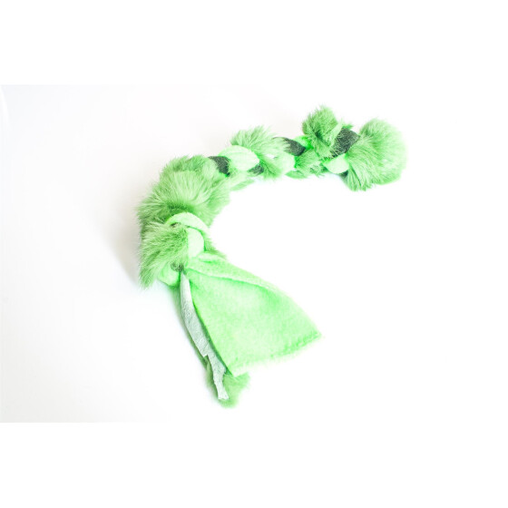 Fellzergel, Fleecezergel mit Fell, Farbe: grün