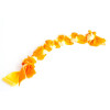 Fellzergel, Fleecezergel mit Fell, Farbe: orange