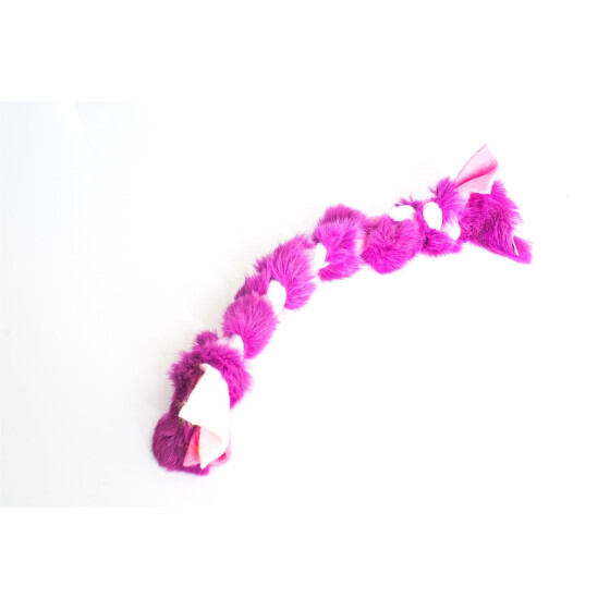 Fellzergel, Fleecezergel mit Fell, Farbe: pink